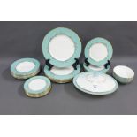 Royal Doulton Melrose pattern dinner service comprising six dinner plates, six smaller plates, six