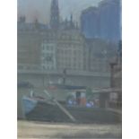 Walter Pender, 'Across The Clyde', pastel, signed and framed under glass, 21 x 27cm