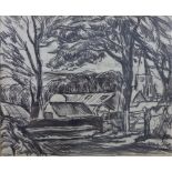 Sir William MacTaggart, P.R.S.A., R.A., F.R.S.E., R.S.W. (SCOTTISH 1903-1981) farmyard scene with