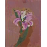David Michie OBE RSA (SCOTTISH 1928 - 2015), 'Lily', oil on canvas, signed and framed under glass,