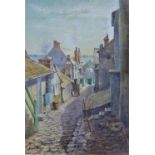 Godwin, St Ives, 19th century watercolour, signed with a monogram and entitled and dated