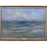 John McKinnon Crawford, DA, (SCOTTISH 1931 - 2005), Seascape, oil on board, signed, under glass