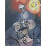 Sinclair Gauldie, 'Its Getting Late Gentlemen', gouache,, signed and dated '84, framed under