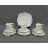 Paragon fine bone china teaset, Reg No 744179, comprising six cups, six saucers, six side plates and