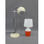 Two retro table lamps, tallest 50cm (2)