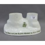 Winton, 'The British Lion Blanc-Mange and Jelly' pottery mould , 26cm
