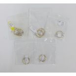 Eight 9ct gold rings, stamped 375 (8)