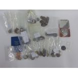 A quantity of pre decimal and later coins and vintage stamps, etc (a lot)