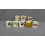 Collection of Wade and Carltonware Pub tankards, etc 9a lot)