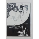 After Beardsley, 'The Climax' from Oscar Wilde's Salome, a framed print, 17 x 22cm
