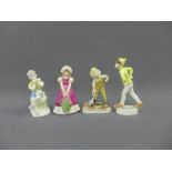 Set of four Royal Worcester figures of children, tallest 13cm (4)
