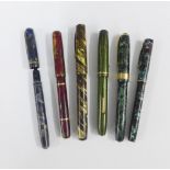 Collection of vintage fountain pens, to include Mentmore Manufacturing Co, Waterman, Conway