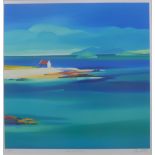 Pam Carter, West Coast Inlet II, limited edition coloured print, signed in pencil, No 54/195, framed