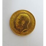 George V gold half sovereign, 1914