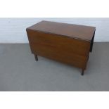 19th century mahogany drop leaf table, 107 x 73 x 52 when closed, 152cm when open,