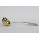 Early 20th century Danish silver sauce ladle, Emil Snedker, Copenhagen 1939, 16cm long