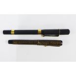 Onoto Minor, De La Rue & Co Ltd, London fountain pen with a 14ct gold nib, together with another