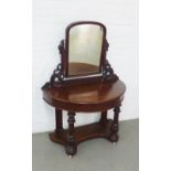 Victorian mahogany duchess dressing table, 106 x 147 x 54cm