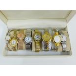 A collection of eight lady's wrist watches to include Tissot, Skagen and Anne Klein etc (8)