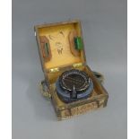 WWII Type PS compass, No. 62278H, in fitted box , 15cm diameter