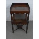 19th century mahogany washstand, 48 x 81 x 46cm