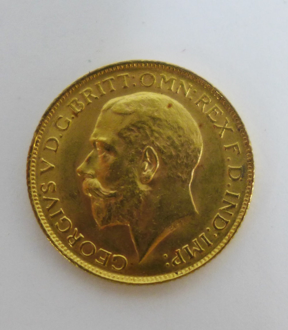 George V, 1913 full gold sovereign - Image 2 of 2