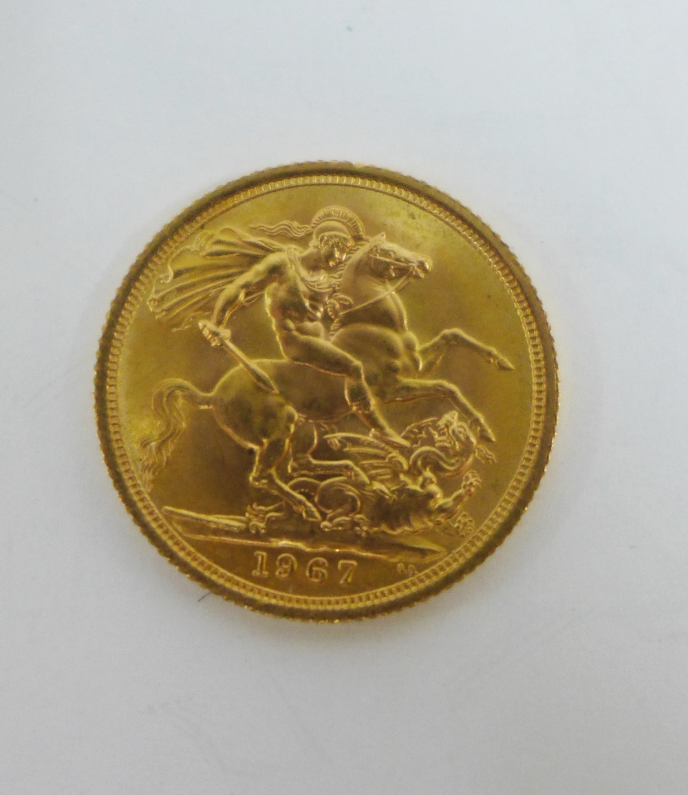 Elizabeth II, 1967 full gold sovereign