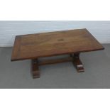 Modern hardwood coffee table, 120 x 45 x 60cm