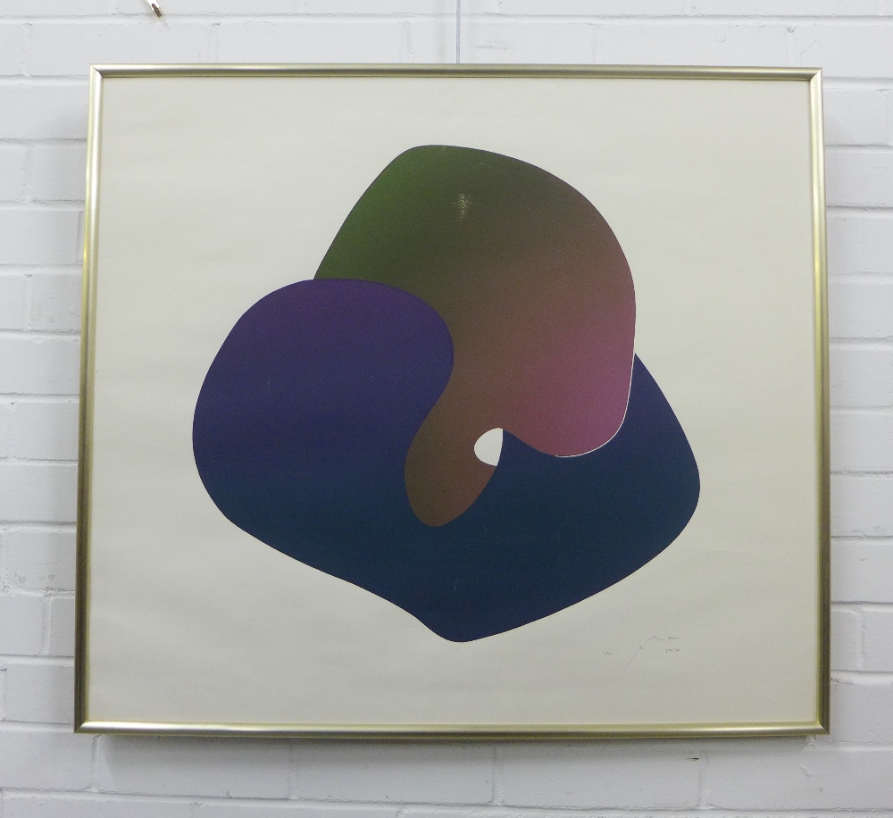 In the manner of Benjamin Chee, a coloured print, signed indistinctly and dated Jan 78, framed, 81 x - Image 3 of 3