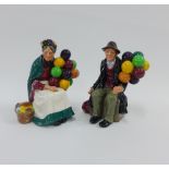 Pair of Royal Doulton figures 'The Old Balloon Seller' HN1315 and 'The Balloon Man' HN1954, (2)