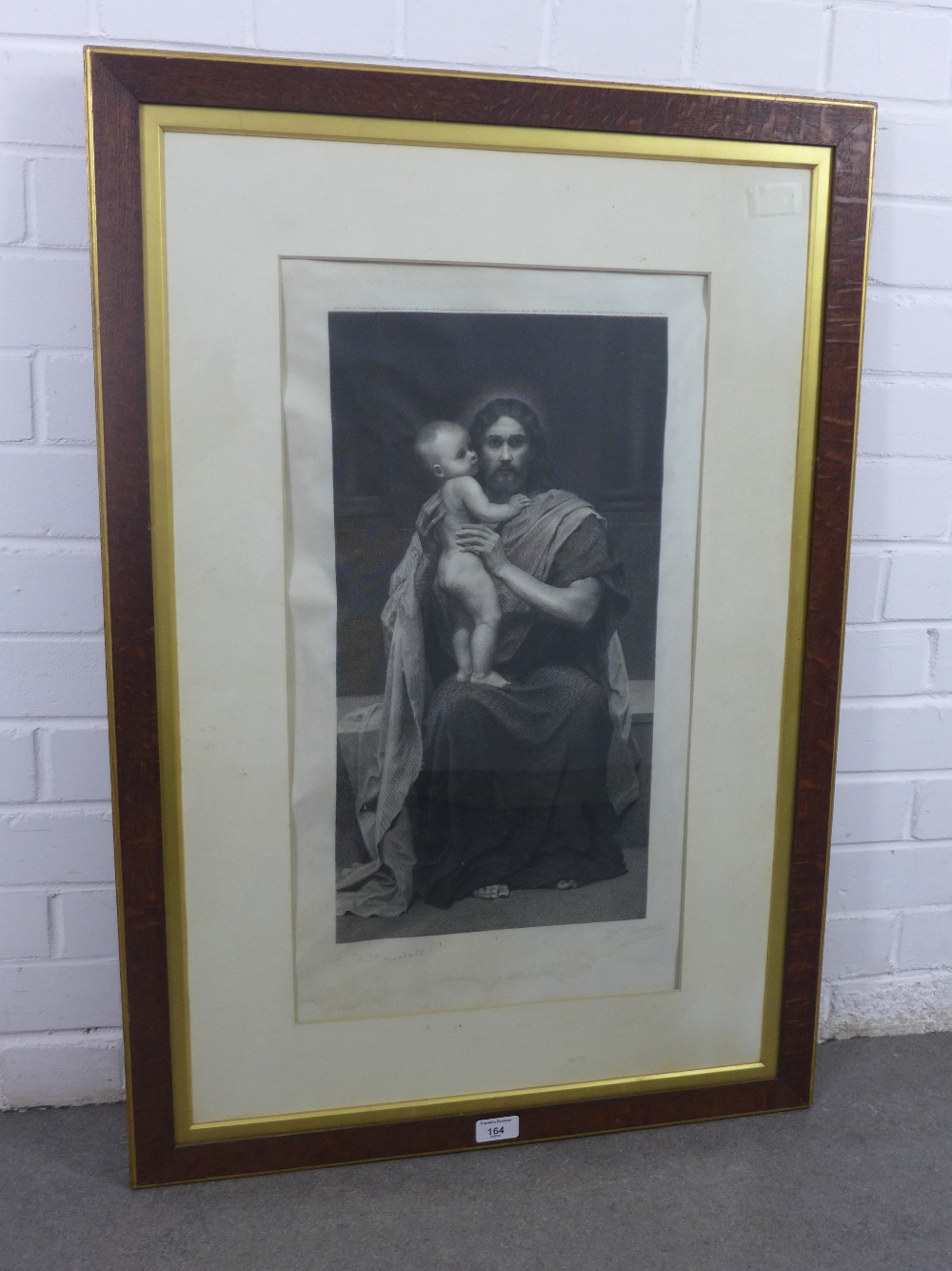 19th century lithographic print, framed under glass, size overall 61 x 90cm - Image 2 of 2