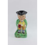 Staffordshire pottery Toby Jug, 24cm high