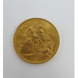 Elizabeth II, 1959 full gold sovereign