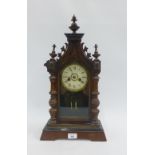 Junghans mantle clock, complete with pendulum and key, 58cm