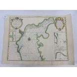 Carte Marine de la Mer Caspiene, an 18th century French map, unframed, 72 x 52cm