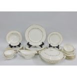 Royal Worcester 'Gold Chantilly' pattern dinner service, (35)