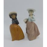 Two Nao figurines, (one a/f) (2)