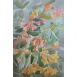 Elizabeth .P. Hamilton, Mixed Flowers, watercolour, framed under glass, 35 x 52cm