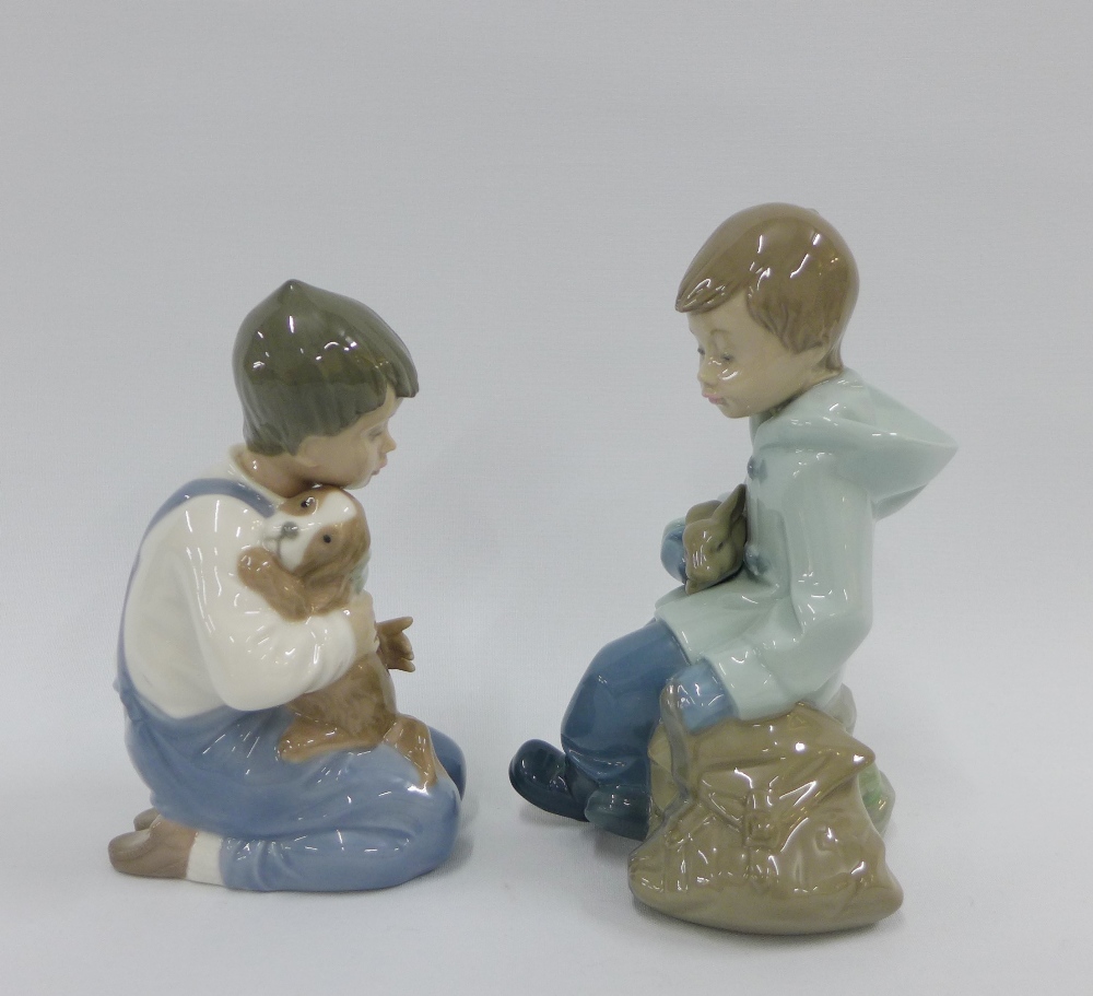 Two Nao Spanish porcelain figures, tallest 16cm (2) - Image 2 of 4