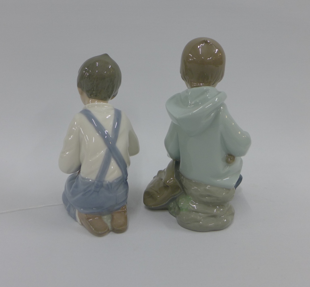 Two Nao Spanish porcelain figures, tallest 16cm (2) - Image 4 of 4