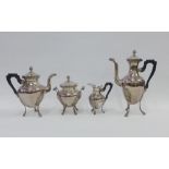 Four piece Epns tea and coffee set (4)