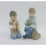 Two Nao Spanish porcelain figures, tallest 16cm (2)