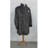 Lady's vintage A.E Ball of Edinburgh brown fur jacket
