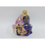 Royal Doulton 'The Flower Sellers Children' HN1206 (hairline to the base) 19cm high