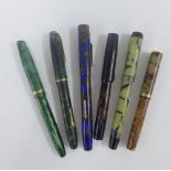 Vintage fountain pens to include Conway Stewart, etc (6)