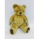 Vintage blonde mohair Teddy bear, 55cm long