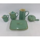Collection of Denby green glazed table wares, (a lot)