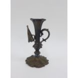 William IV silver chamber candlestick with snuffer, Henry Wilkinson & Co, Sheffield 1839, 13cm high