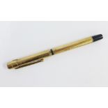 9ct gold Waterman fountain pen with Sampson Mordan, hallmark for London 1905 & 1908, with personal