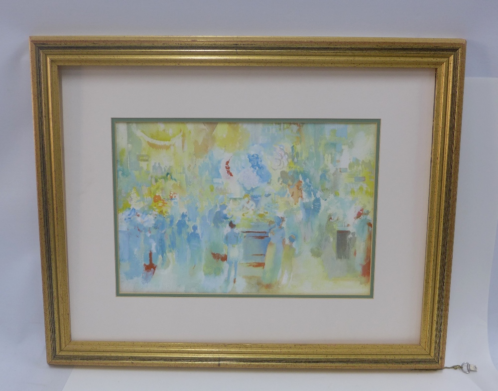 Robin Philipson, RA PRSA FRSA RSW RGI DLitt LLD (1916-1992), watercolour, signed on the back, in a - Image 2 of 3